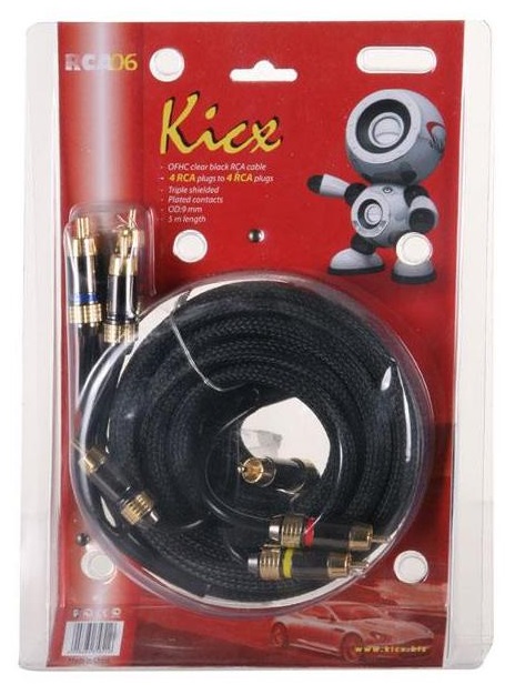 Межблочный кабель Kicx RCA-06