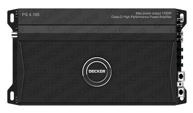 4-канальний підсилювач Decker PS 4.100 фото 2