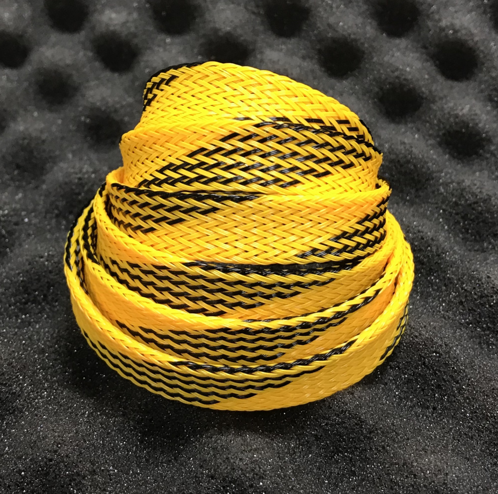 Оплетка для кабеля 10мм 10-25мм² (5-4Ga) желто-черный