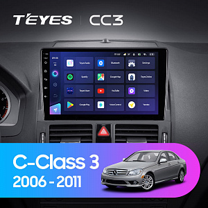 Teyes CC3 Mercedes Benz C Class 3 W204 S204 2006-2011 9" Штатна магнітола фото