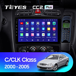Teyes CC2 PLUS Mercedes Benz C/CLK Class S203 W203 W209 A209 2000-2005 9" Штатна магнітола фото