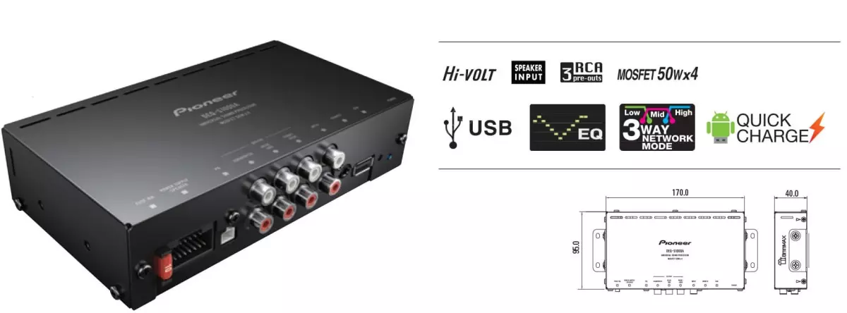 Pioneer DEQ-S1000A2 サウンドプロセッサー Процессоры | Процессор Pioneer DEQ-S1000A2 купить в Киеве и
