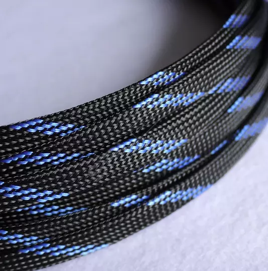 Оплетка для кабеля 10мм 10-25мм² (5-4Ga) черно-синий